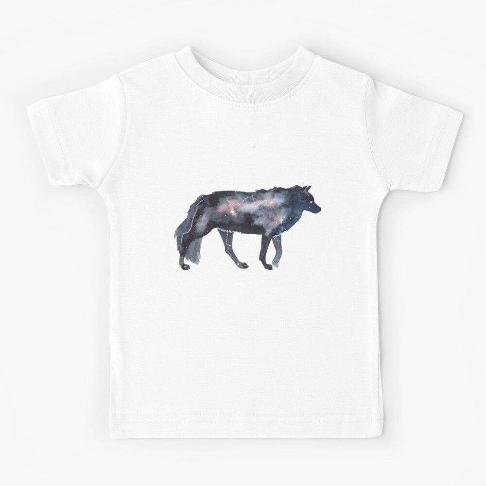 Baby Boys' Girls Galaxy Wolf 3D Print T-Shirt Kids Short Sleeve Tee Shirts 6-16T 