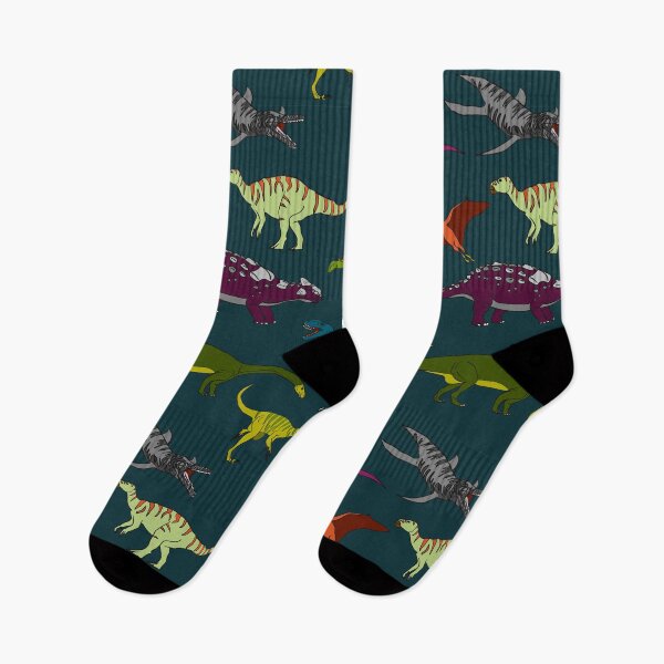 Item preview, More Dinos on Blue designed and sold by Samantha Jones.