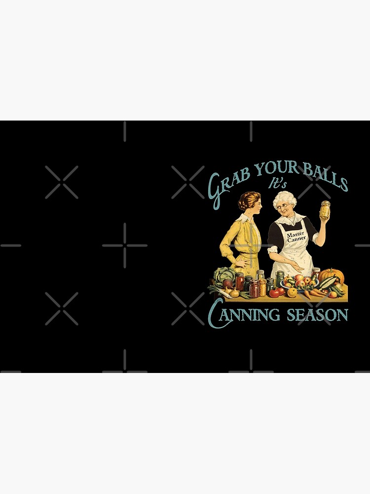 Thumbnail 3 of 3, Hardcover Journal, 50s Vintage Grab Your Balls Its Canning Season designed and sold by norules.