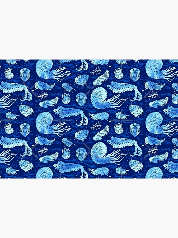 Ancient sea animals: Trilobites, Anomalocaris, Wiwaxia and others on dark b/g by irinaivanova