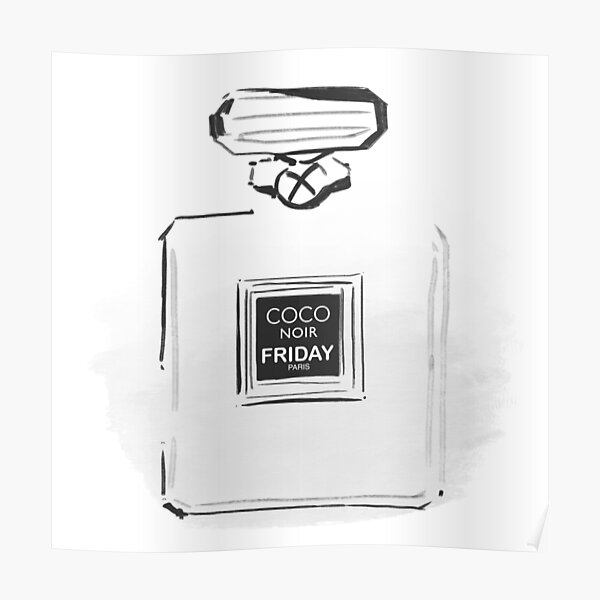 Friday Perfume Black Bottle Poster