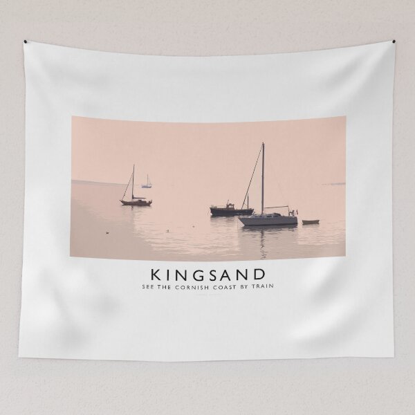 Item preview, Kingsand (Railway Poster) designed and sold by andrewroland.