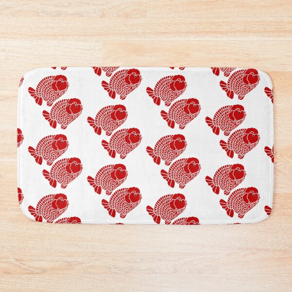 Item preview, Ranchu Goldfish Full Red Side View Pair Logo designed and sold by Nosnah.