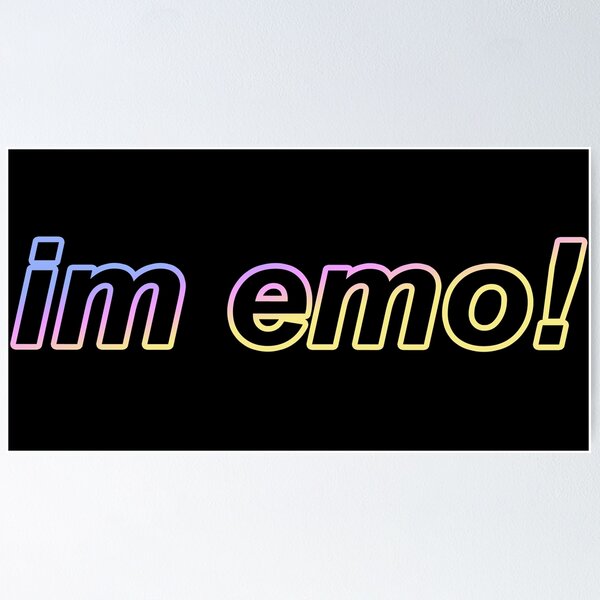 Item preview, im emo! – blue/yellow designed and sold by dalvago.