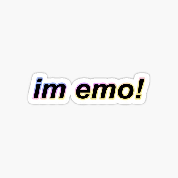 Item preview, im emo! – blue/yellow designed and sold by dalvago.
