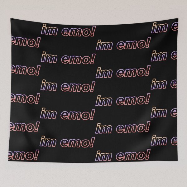 Item preview, im emo! – peach/red designed and sold by dalvago.