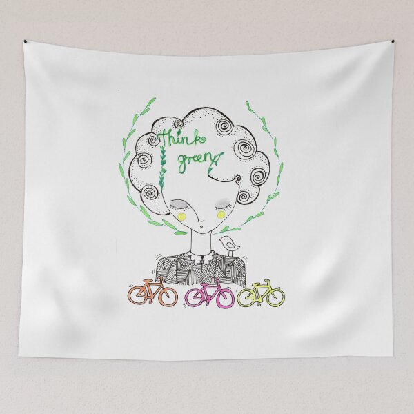 Item preview, Think Green And Save Mother Earth designed and sold by HighArtDesigns.
