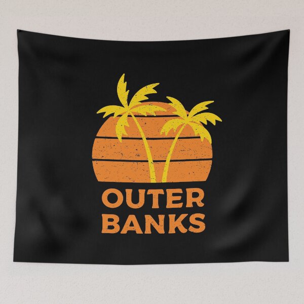 Artikelvorschau, Outer Banks Retro entworfen und verkauft von teesaurus.