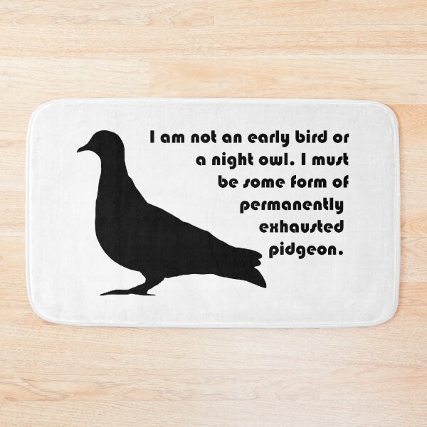 Item preview, Permanently Exhausted Pidgeon Silhouette designed and sold by ColorfulCortex.