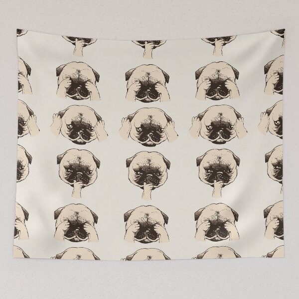Item preview, No Evil Pug designed and sold by Huebucket.