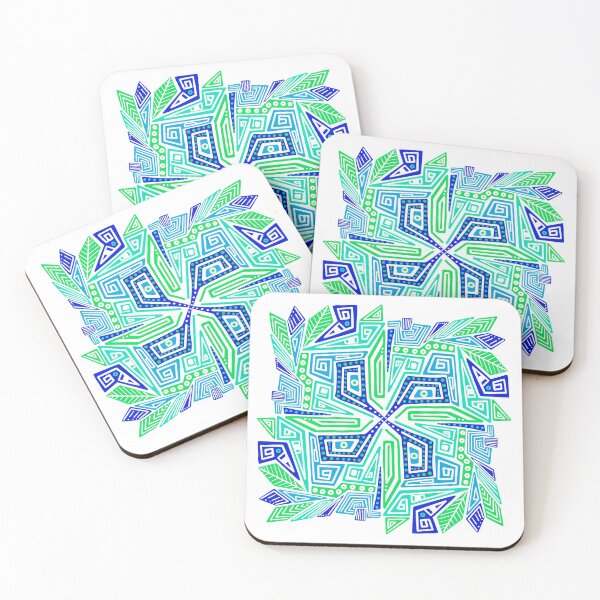 Item preview, "Geometry Of Foliage" | Abstract Pattern designed and sold by LiseHoltArt.