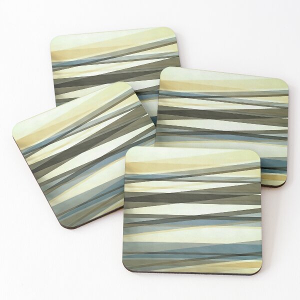 Item preview, Semi Transparent Layers In Sand Brown and Blue designed and sold by taiche.