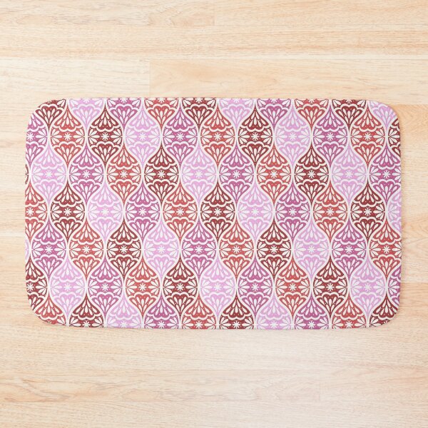 Item preview, Ornamental ogee pattern in pink and red designed and sold by HannaPaulina.