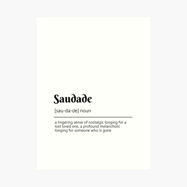 Saudade Definition | Sticker