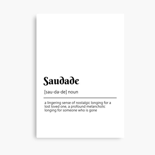 Saudade Definition Dictionary Art | Art Board Print