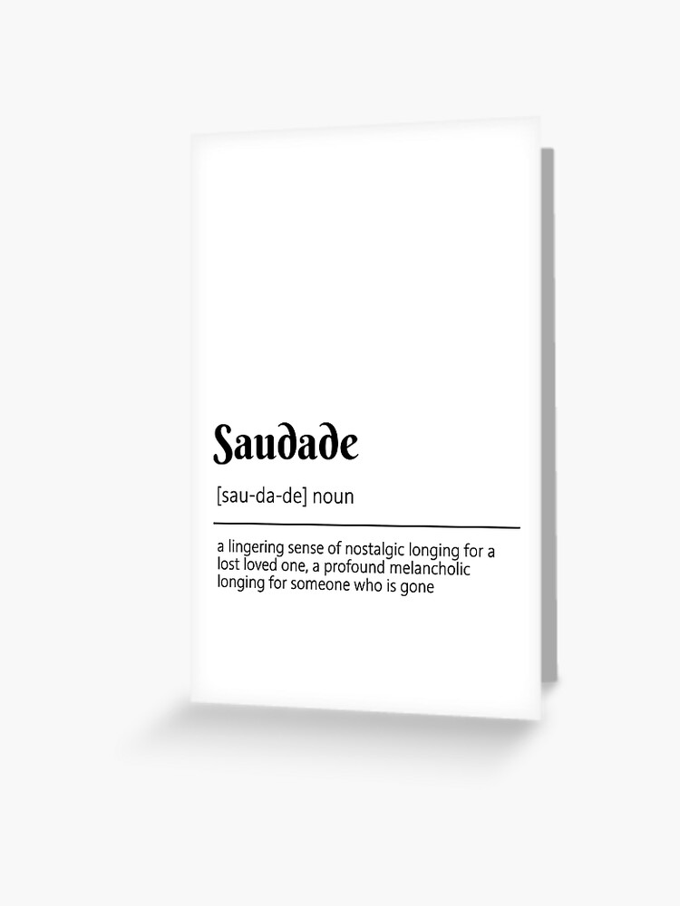 Saudade Definition Art Print Black and White Modern Minimalist Wall Art  Canvas Painting Picture for Living Room Home Decoration