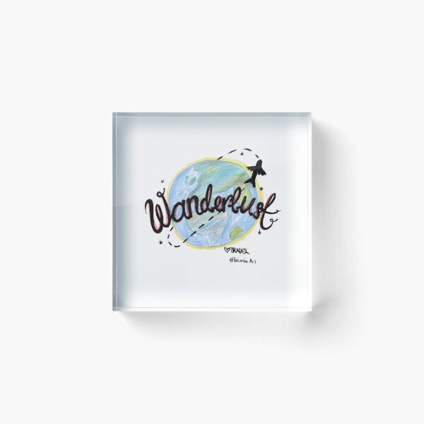 Item preview, Wanderlust Travel Traveling Quotes Art Gift designed and sold by HighArtDesigns.