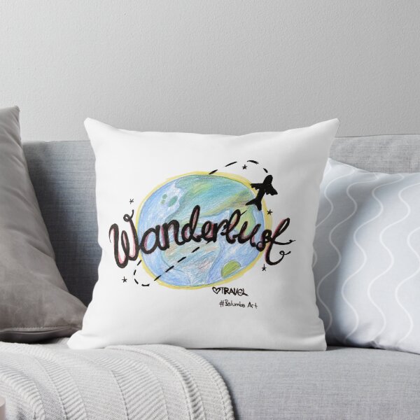 Item preview, Wanderlust Travel Traveling Quotes Art Gift designed and sold by HighArtDesigns.