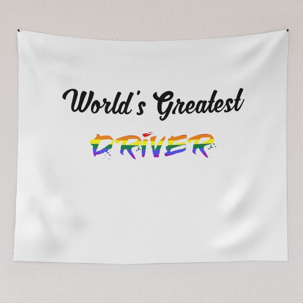 Item preview, Worlds Greatest Driver pride colours  designed and sold by qlobba.