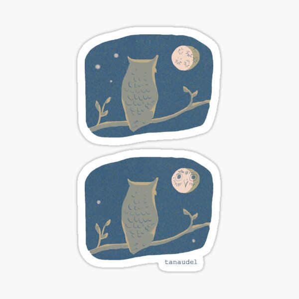 Owl Light Sticker