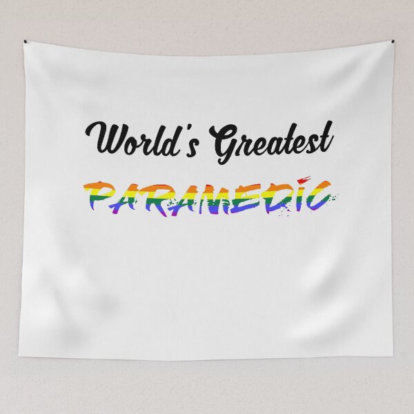 Item preview, Worlds Greatest Paramedic pride colours  designed and sold by qlobba.