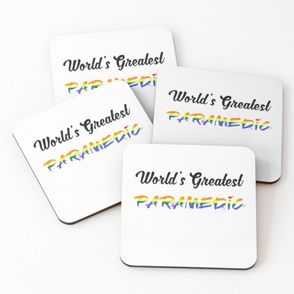 Item preview, Worlds Greatest Paramedic pride colours  designed and sold by qlobba.