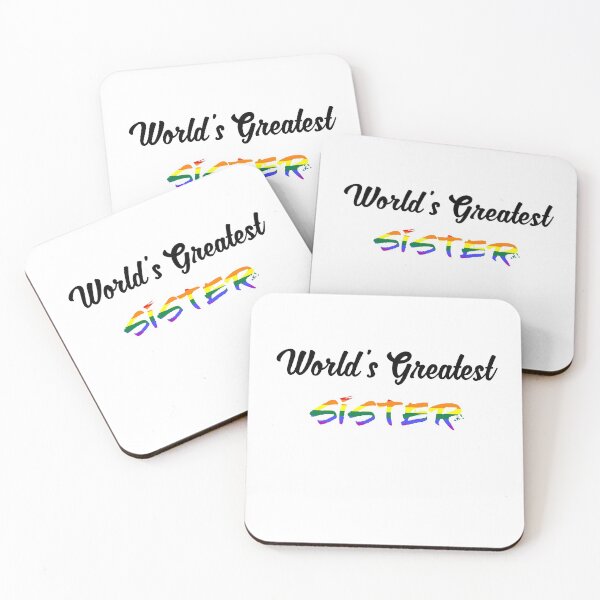 Item preview, Worlds Greatest Sister pride colours  designed and sold by qlobba.