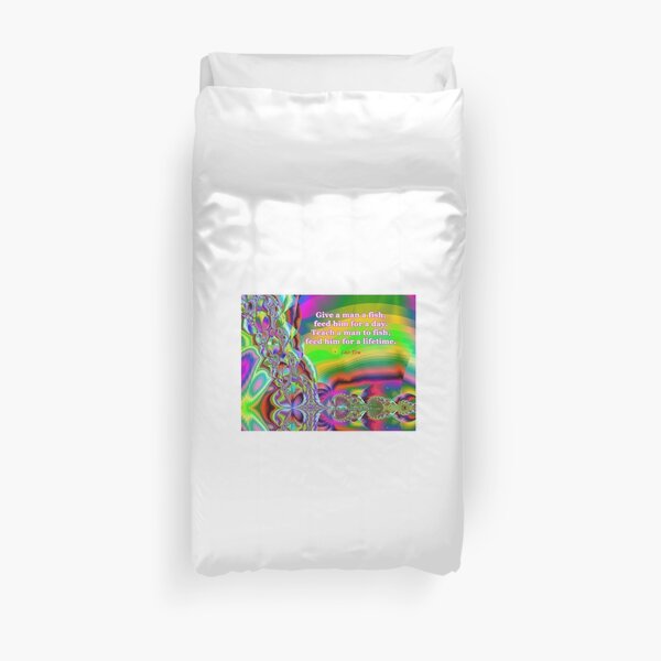 Teach A Man Duvet Cover