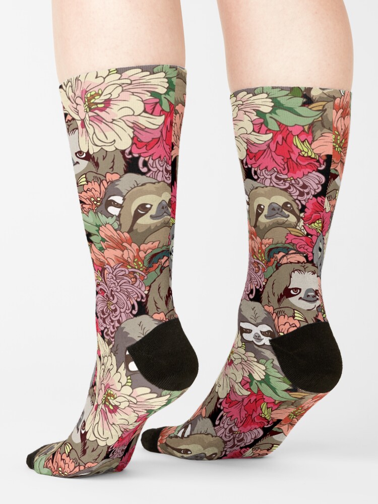 Alternate view of Because Sloths Socks