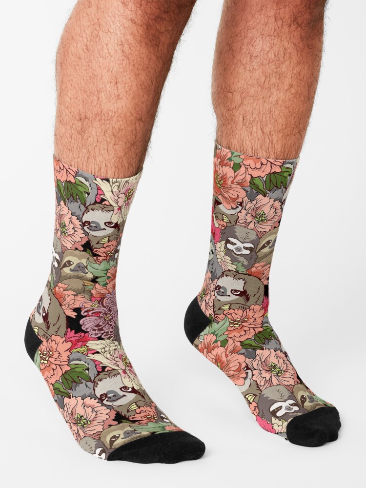 Alternate view of Because Sloths Socks