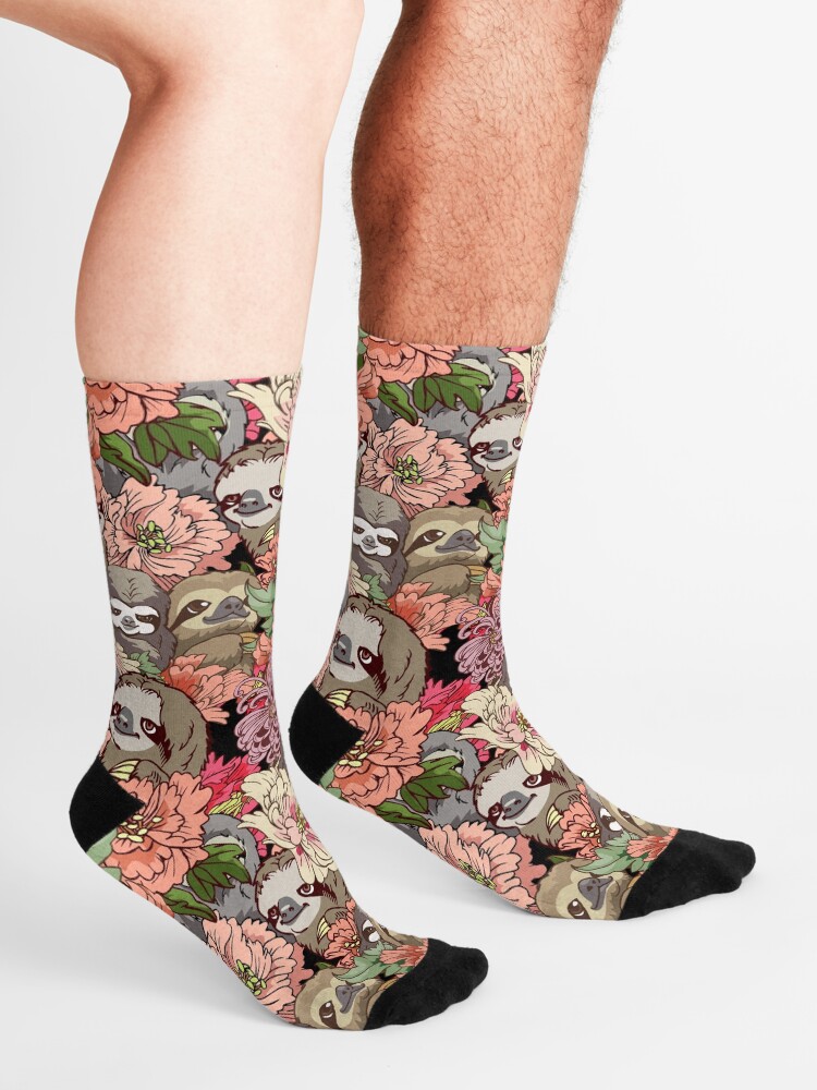 Alternate view of Because Sloths Socks