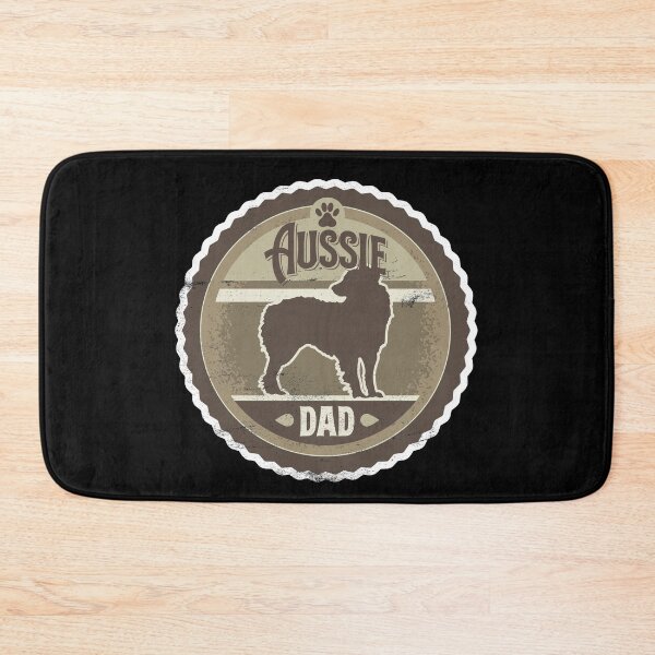 Item preview, Aussie Dad - Distressed Australian Shepherd Silhouette Design designed and sold by DoggyStyles.