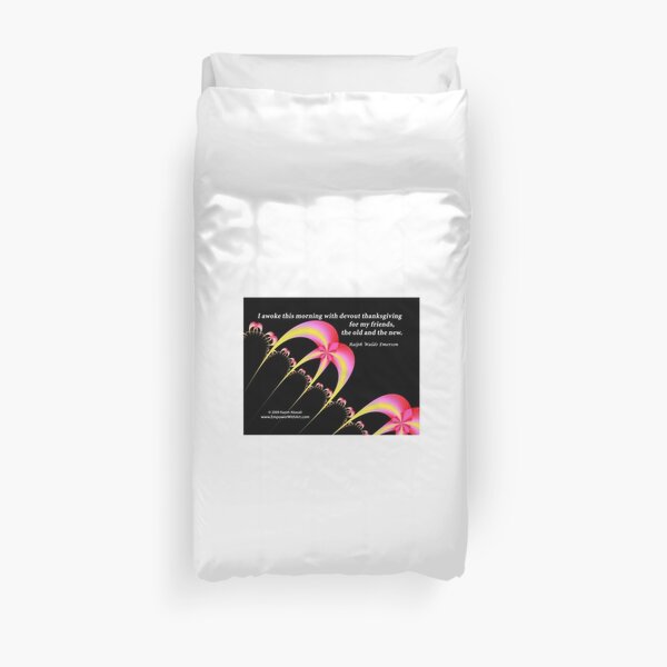 Devout Thanksgiving For My Friends Duvet Cover