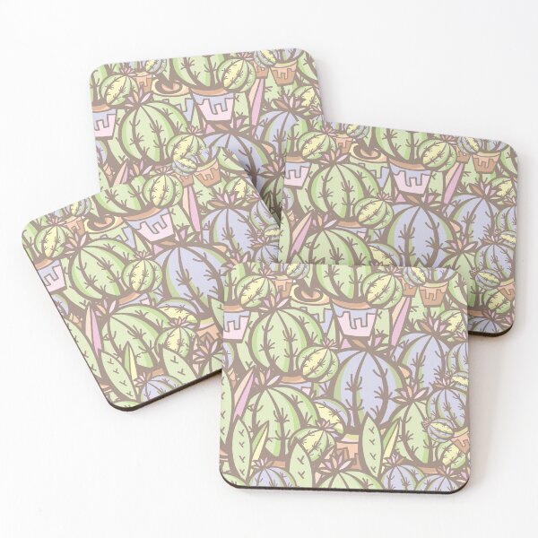 Item preview, Super Cute Cactus Love Pattern designed and sold by Sketchbook Designs.