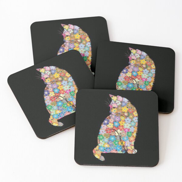 Item preview, Floral cat designed and sold by SusiMalt.