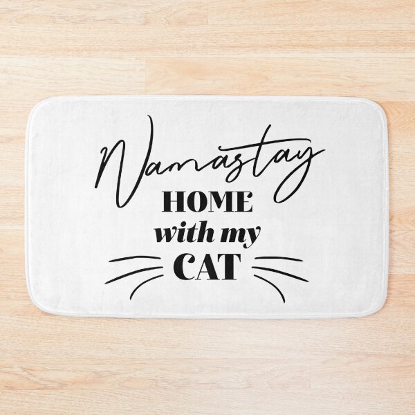 Item preview, Namastay Home With My Cat designed and sold by ZoollGraphics.