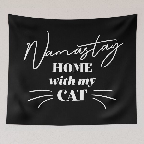 Item preview, Namastay Home With My Cat designed and sold by ZoollGraphics.