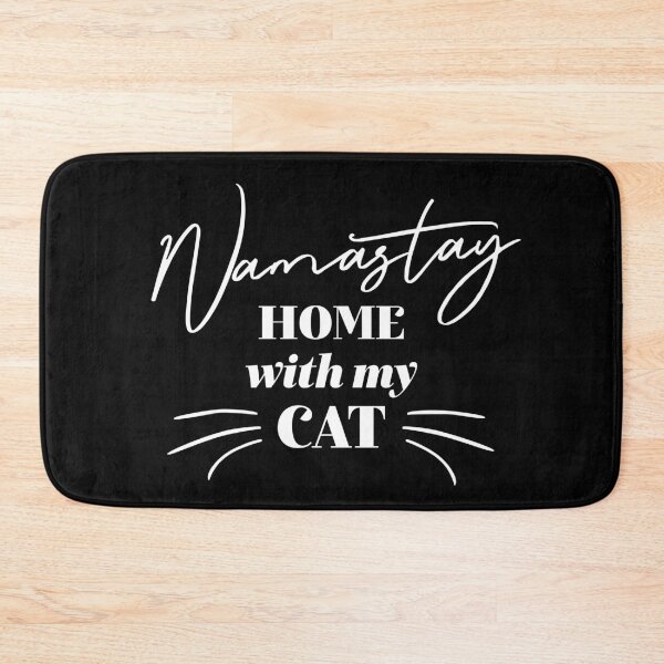 Item preview, Namastay Home With My Cat designed and sold by ZoollGraphics.