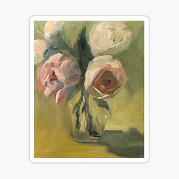 Antique Roses Sticker