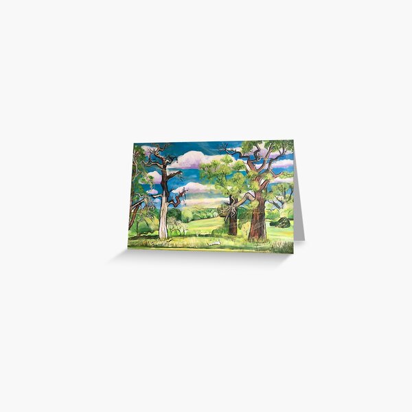 Under The Oak Tree: Looking Ahead Greeting Card