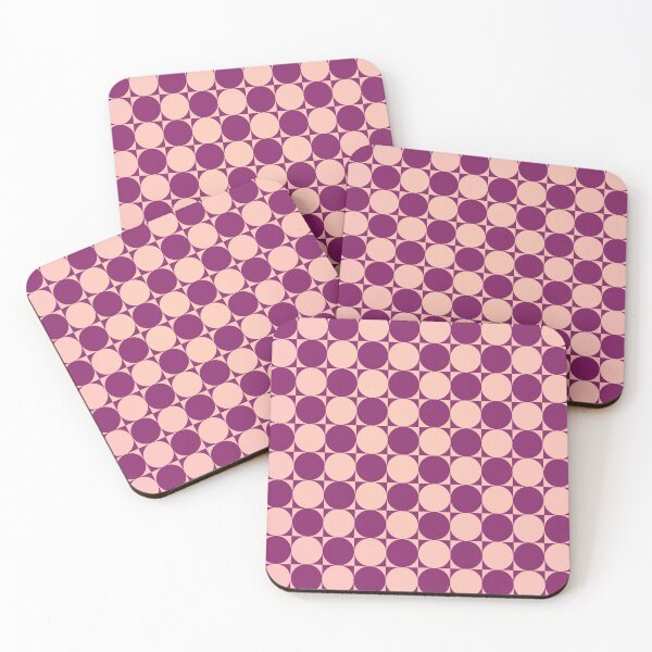Item preview, Salmon purple circles  designed and sold by CreaKat.