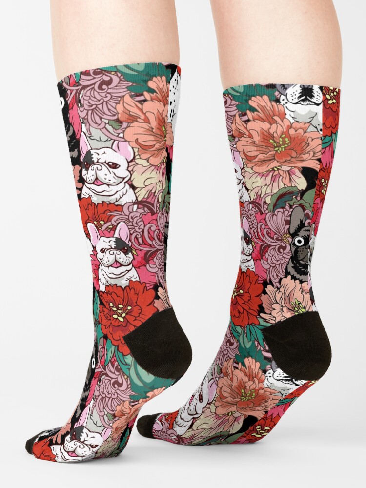 Alternate view of Because French Bulldog Socks