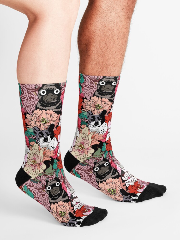 Alternate view of Because French Bulldog Socks