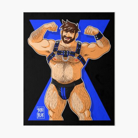 ADAM LIKES HARNESS - BLUE Art Board Print