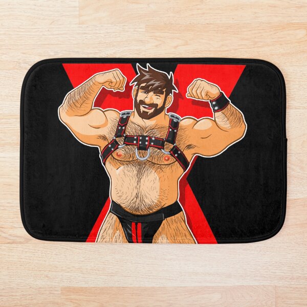 ADAM LIKES HARNESS - RED Bath Mat