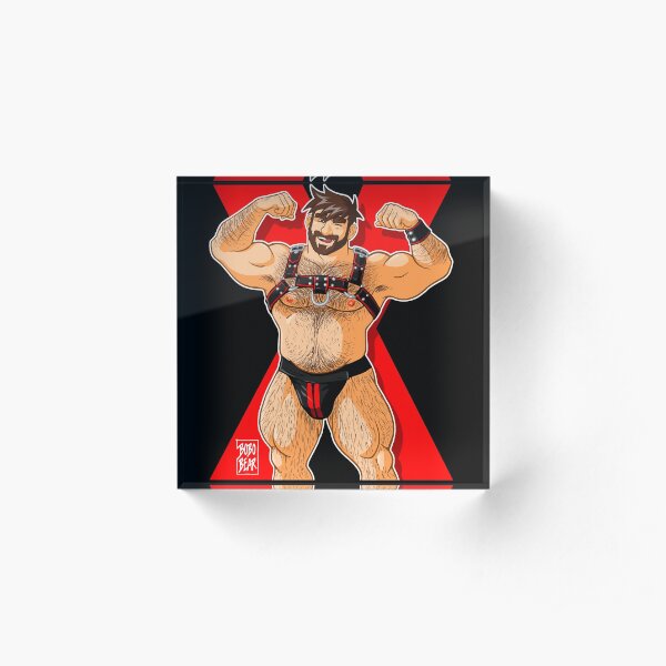 ADAM LIKES HARNESS - RED Acrylic Block