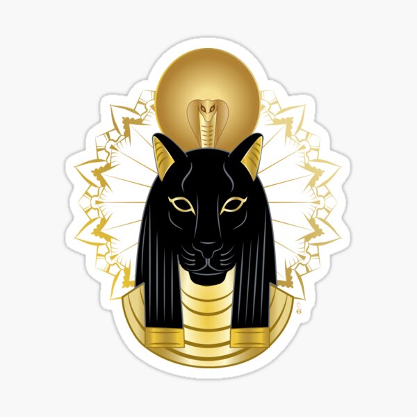 The egyptian goddess Sekhmet Sticker