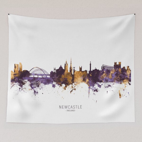 Artikelvorschau, Newcastle England Skyline entworfen und verkauft von ArtPrints.