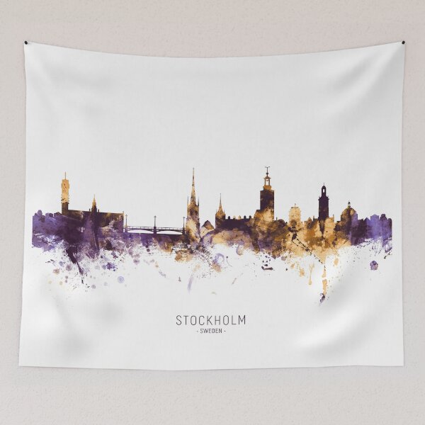 Item preview, Stockholm Sweden Skyline designed and sold by ArtPrints.