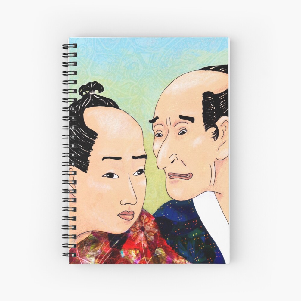 Mr Hokusai and Mr Hiroshige Spiral Notebook
